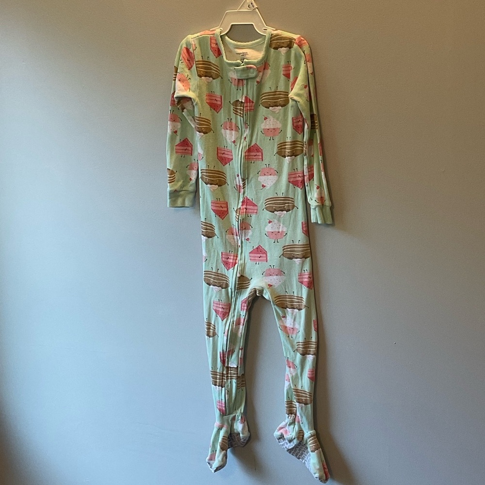 Simple Joys by Carter's Toddlers Snug-Fit Footed Cotton Pajamas, 3pk - Pink Cat - Picture 11 of 14